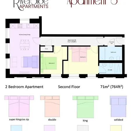 Nyaraló 8 2 Bedrooms, Sleeps X 6 *